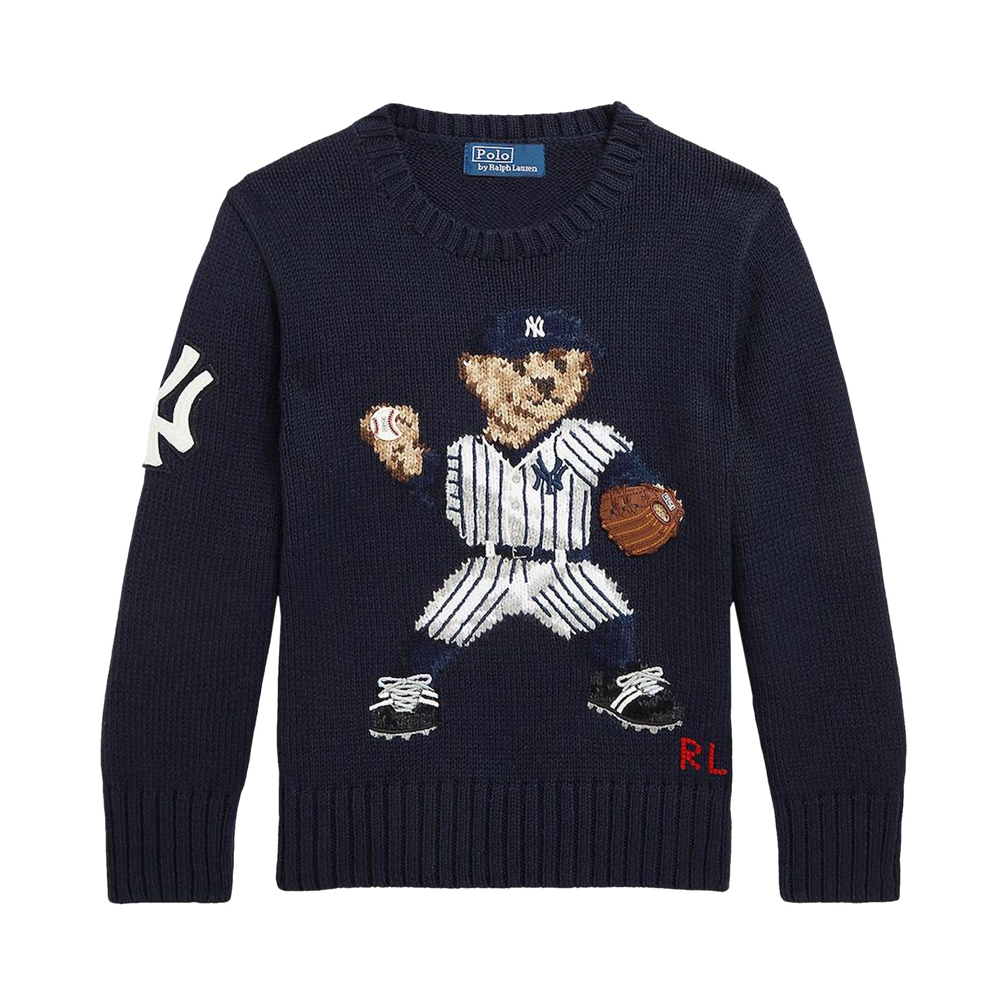 Buy Polo by Ralph Lauren x New York Yankees Pullover Sweater 'Navy
