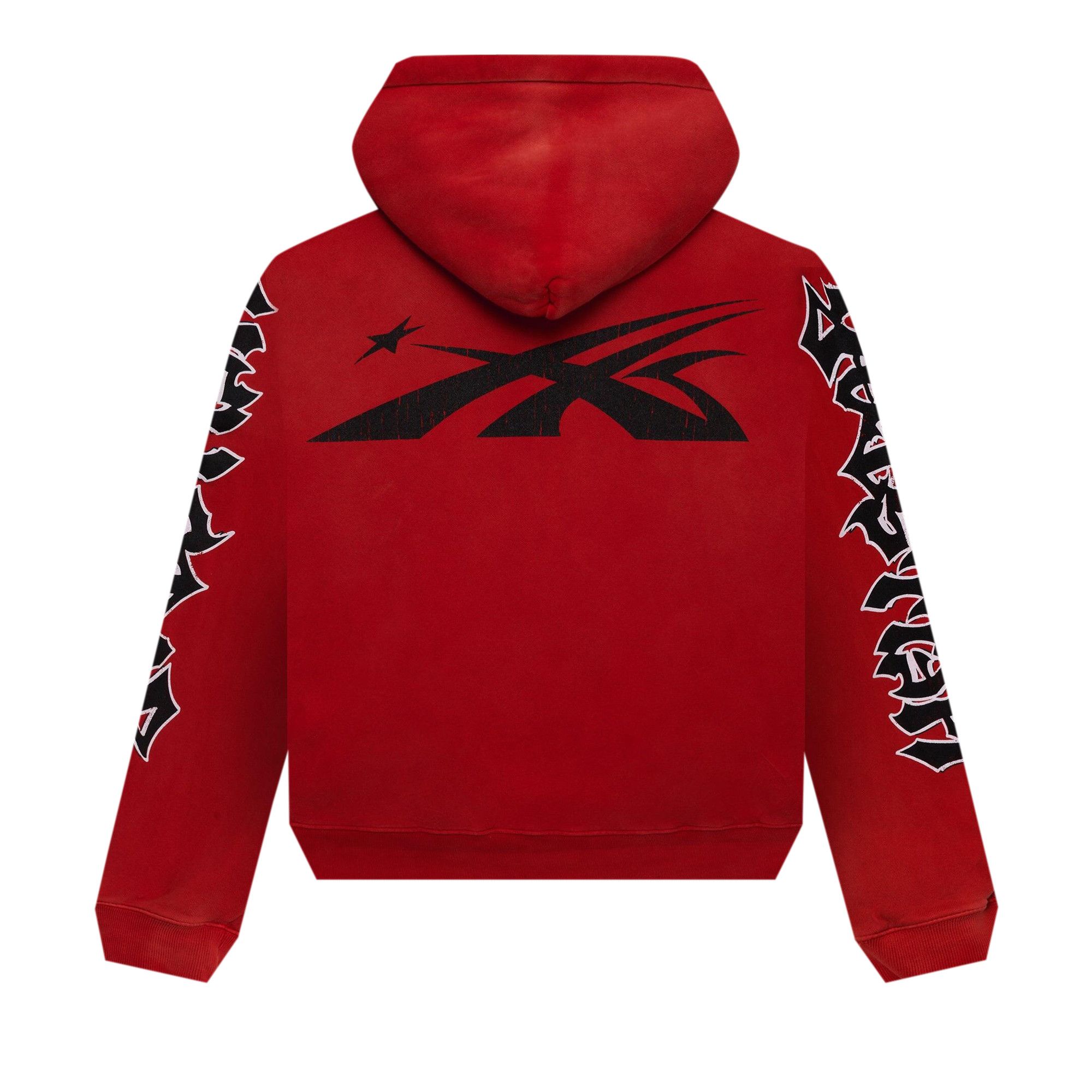 Buy Hellstar Halloween Skeleton Airbrushed Hoodie 'Red