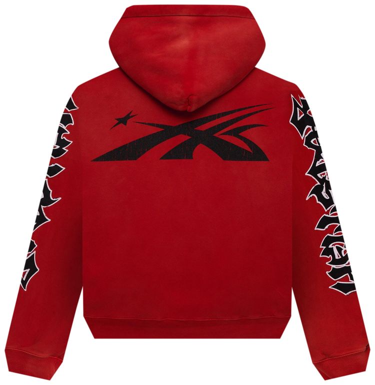Hellstar Halloween Skeleton Airbrushed Hoodie Red