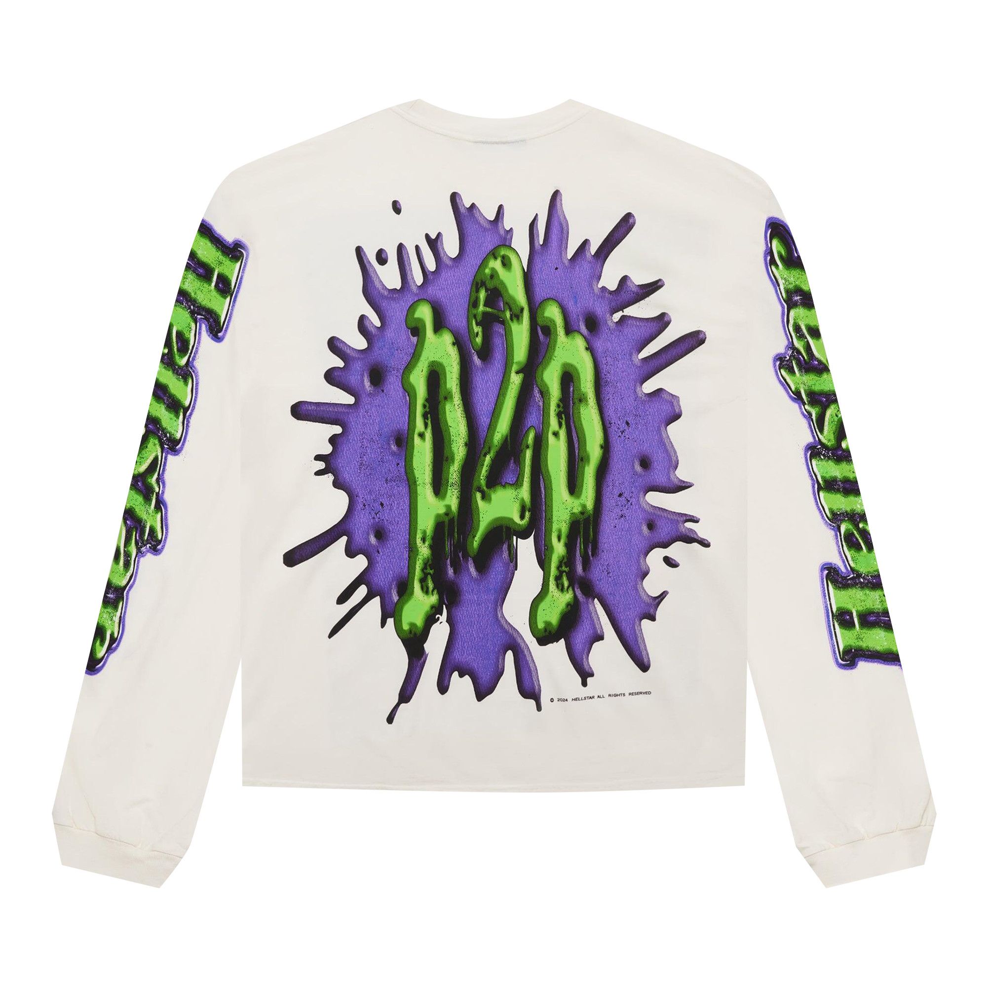 Buy Hellstar Horror Book Long-Sleeve 'White' - HSH2LS01 WHIT | GOAT
