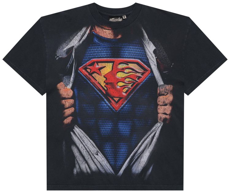 Hellstar Superhero T Shirt Black