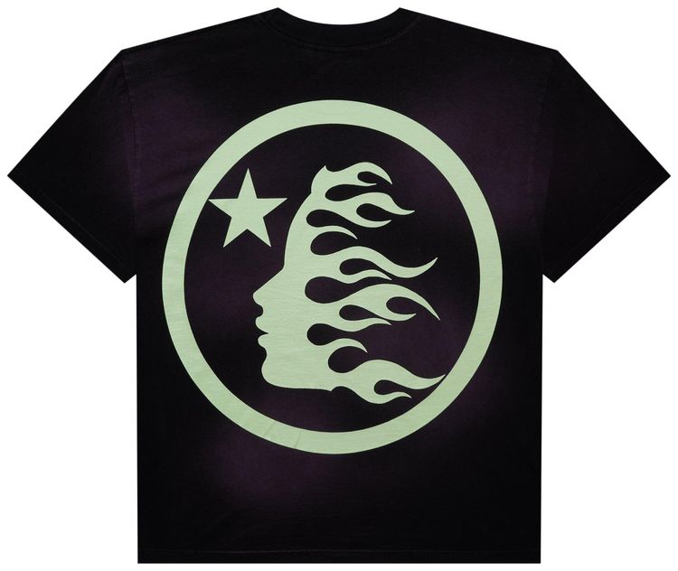 Hellstar Glow in the Dark Sports Logo T Shirt Purple