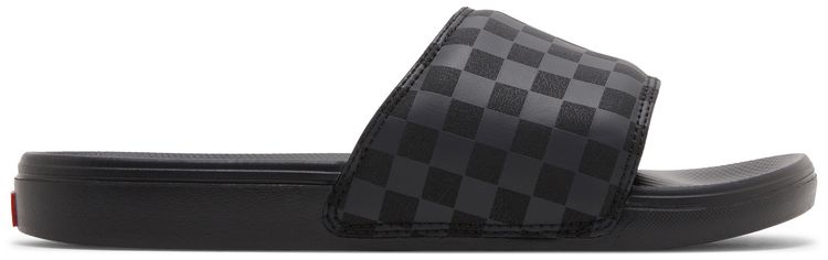 Vans La Costa Slide On Triple Black Checkerboard