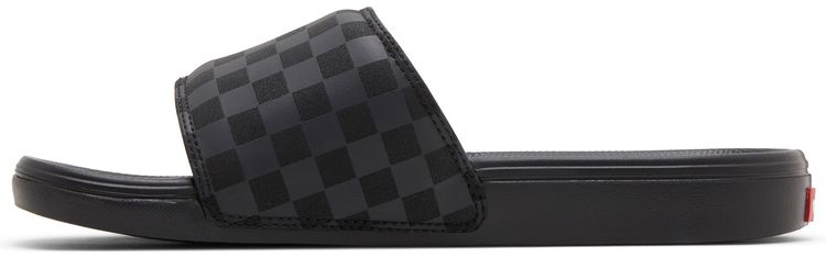 Vans La Costa Slide On Triple Black Checkerboard