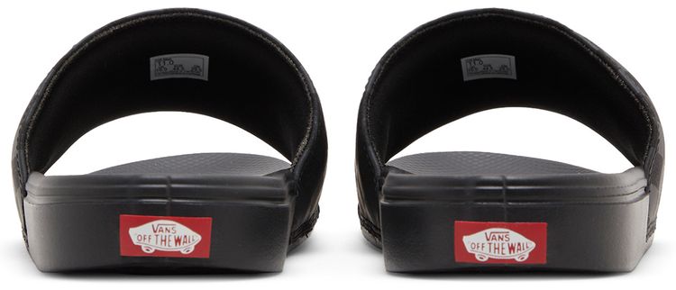 Vans La Costa Slide On Triple Black Checkerboard