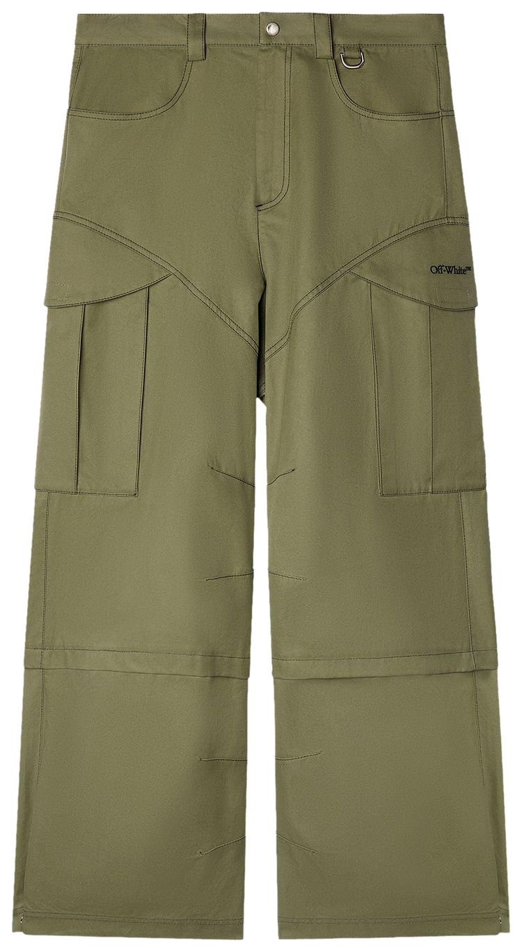 Off White Arrow Cargo Pant Army Green
