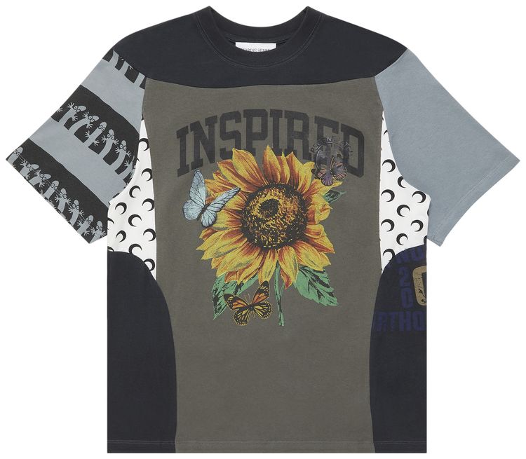 Marine Serre Regenerated Graphic T Shirt Black