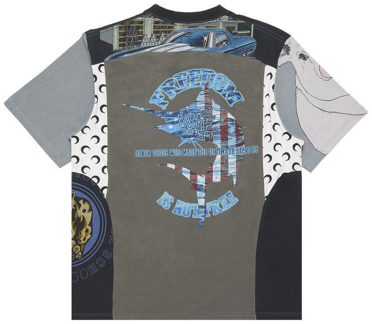 Marine Serre Regenerated Graphic T Shirt Black