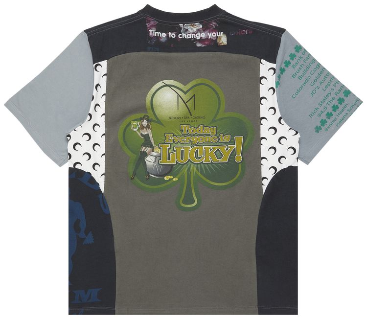 Marine Serre Regenerated Graphic T Shirt Black