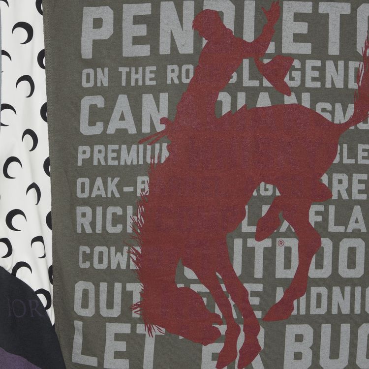 Marine Serre Regenerated Graphic T Shirt Black