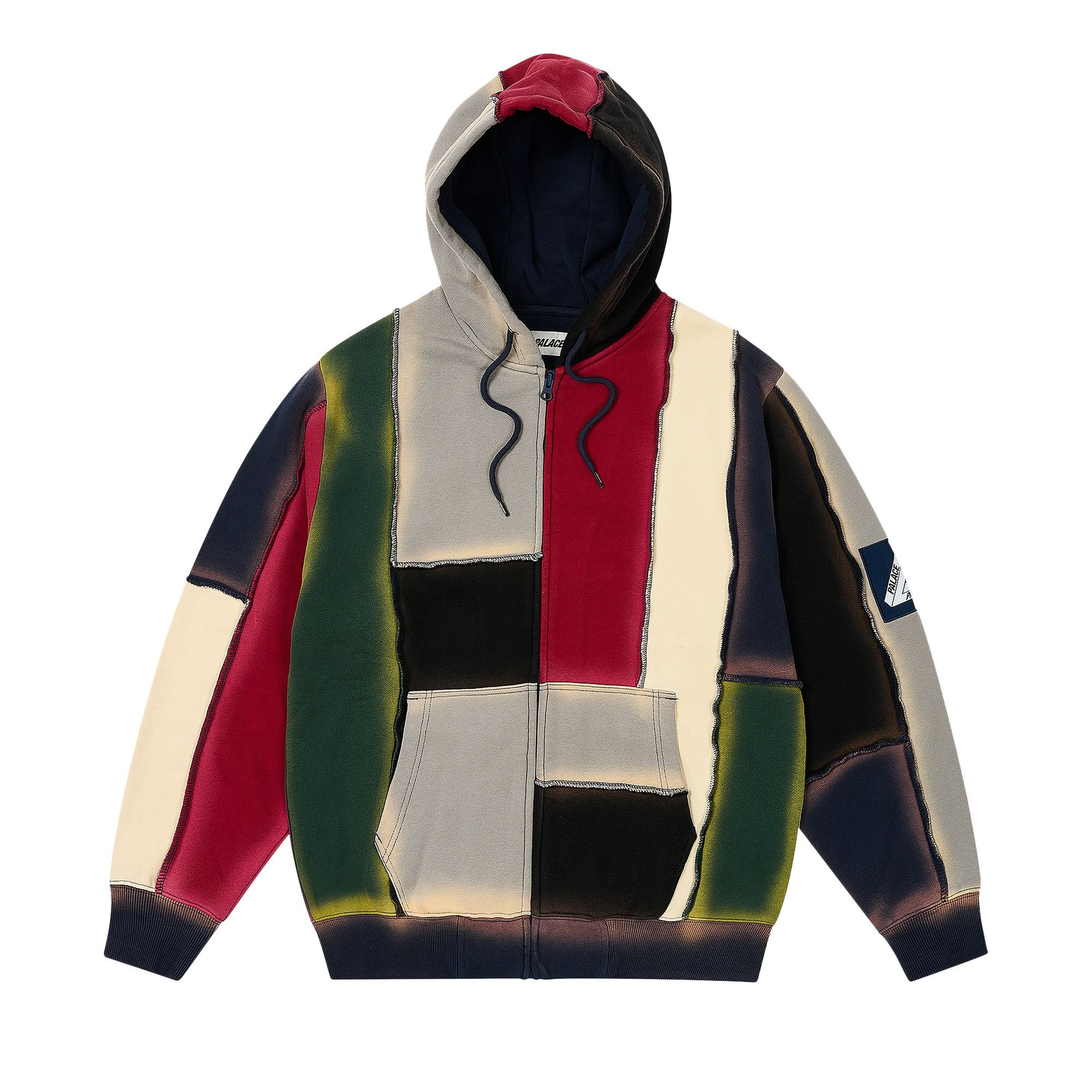 Buy Palace Patch Me Up Zip Hood Multi Brights P27CS114 GOAT