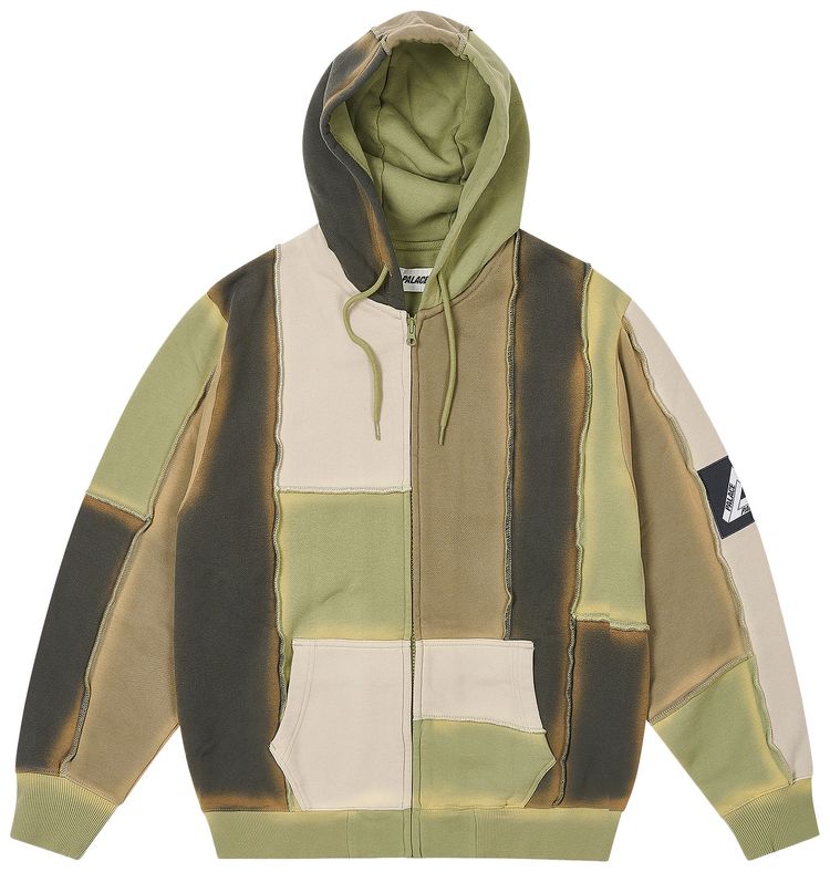 Palace Patch Me Up Zip Hood Multi Khaki