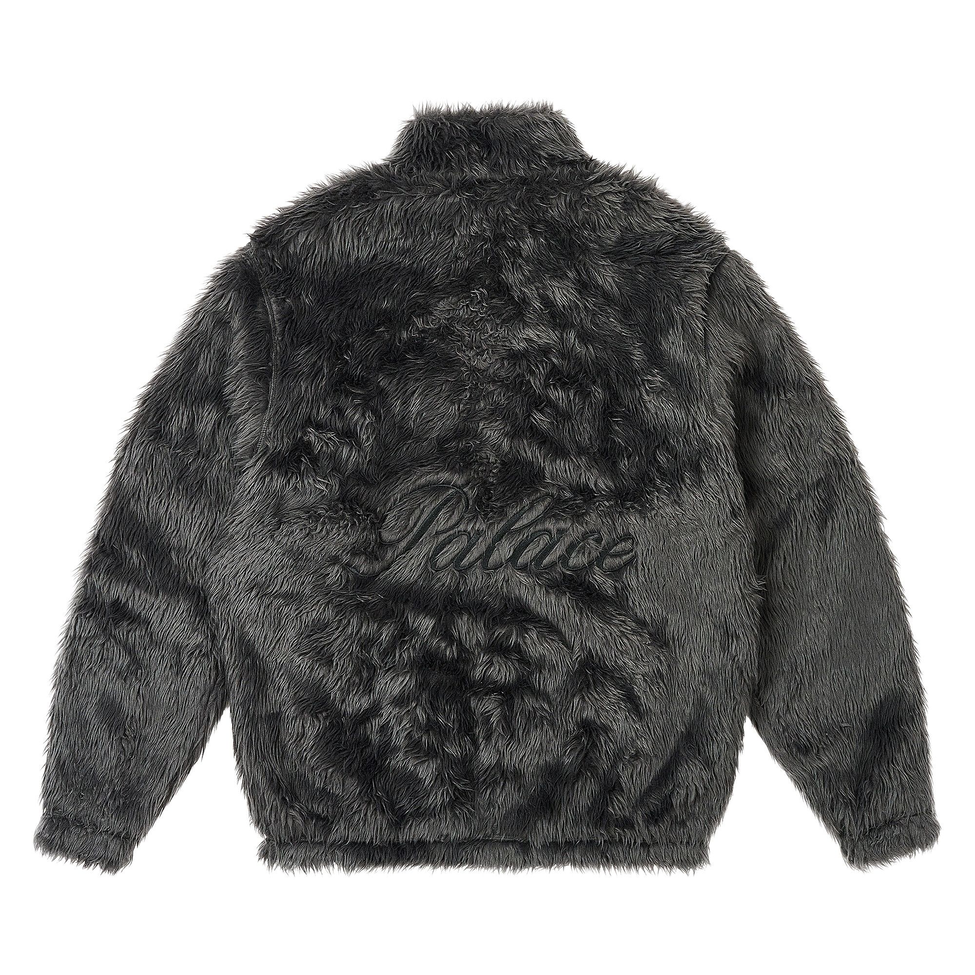 Buy Palace Furry Zip Funnel 'Coal Grey' - P27CS161 | GOAT SA