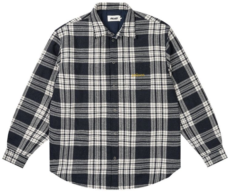 Palace Check Insulated Shirt Navy