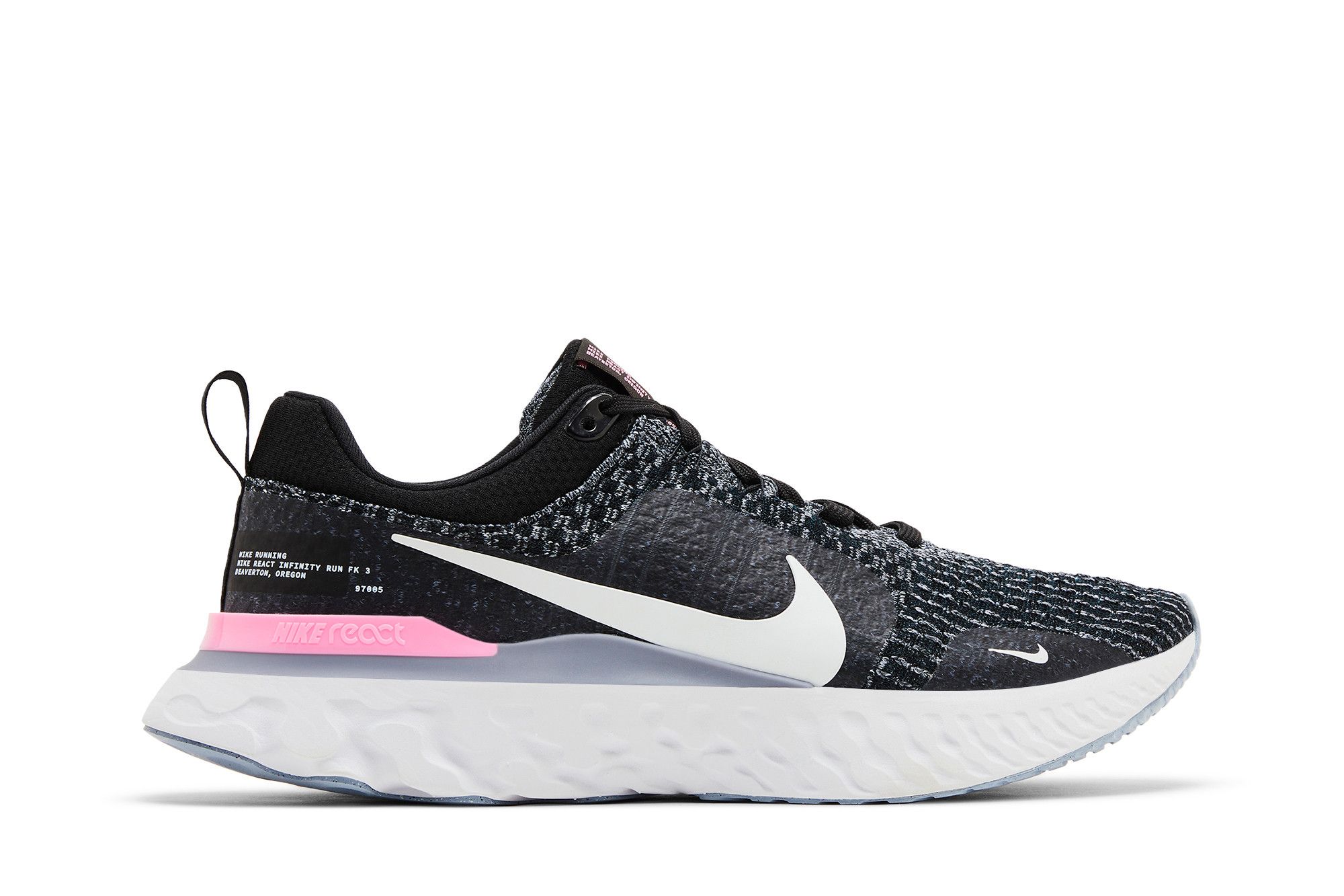 Nike react pink and black top