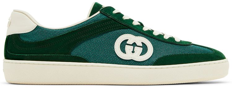 Gucci G74 Interlocking G   Green Suede
