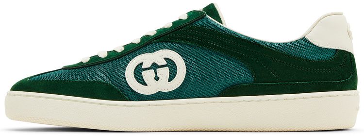 Gucci G74 Interlocking G   Green Suede
