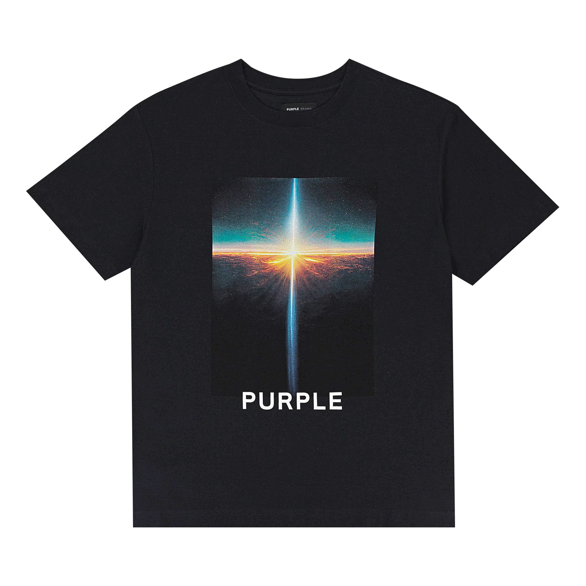 Size xl PURPLE BRAND Textured Jersey Tee 'Black'
