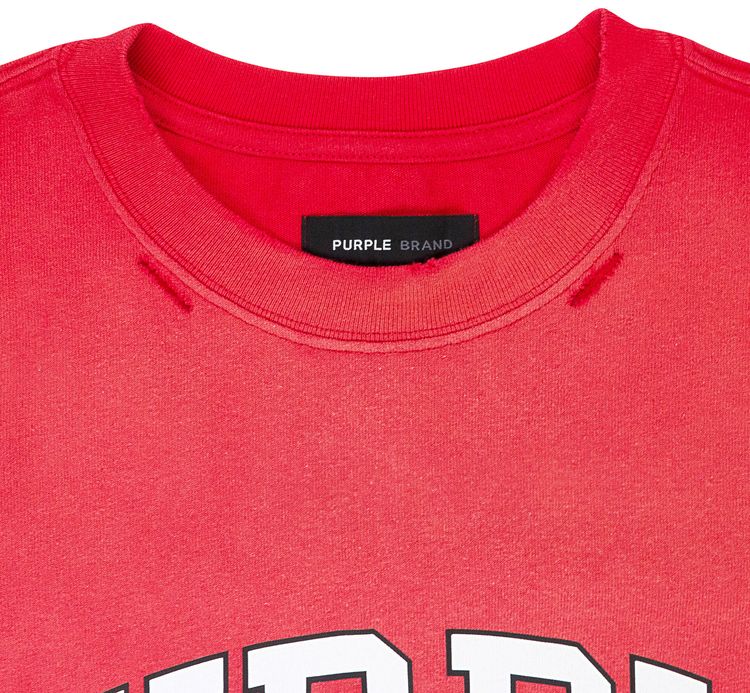 PURPLE BRAND Heavy Jersey Tee Red