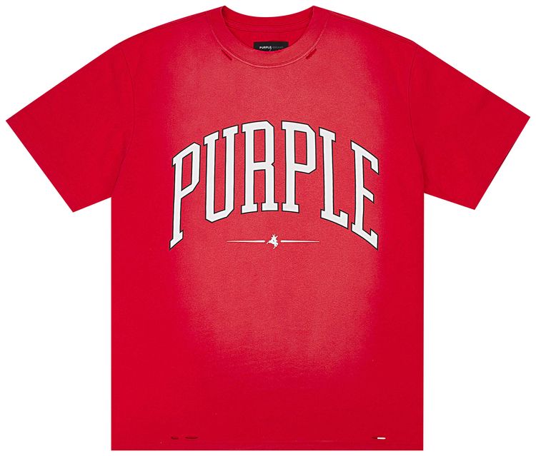 PURPLE BRAND Heavy Jersey Tee Red