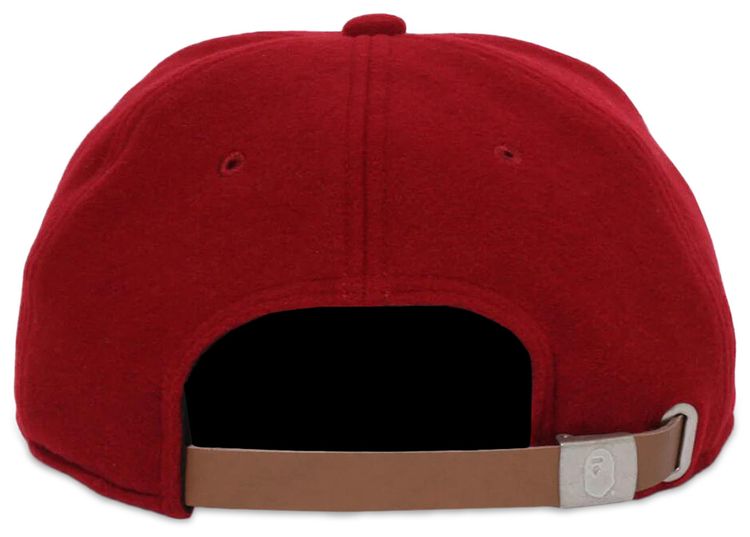 BAPE College Wool Cap Red
