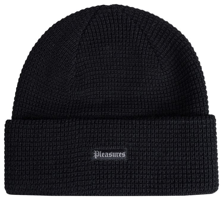 Pleasures Old E Waffle Beanie Black