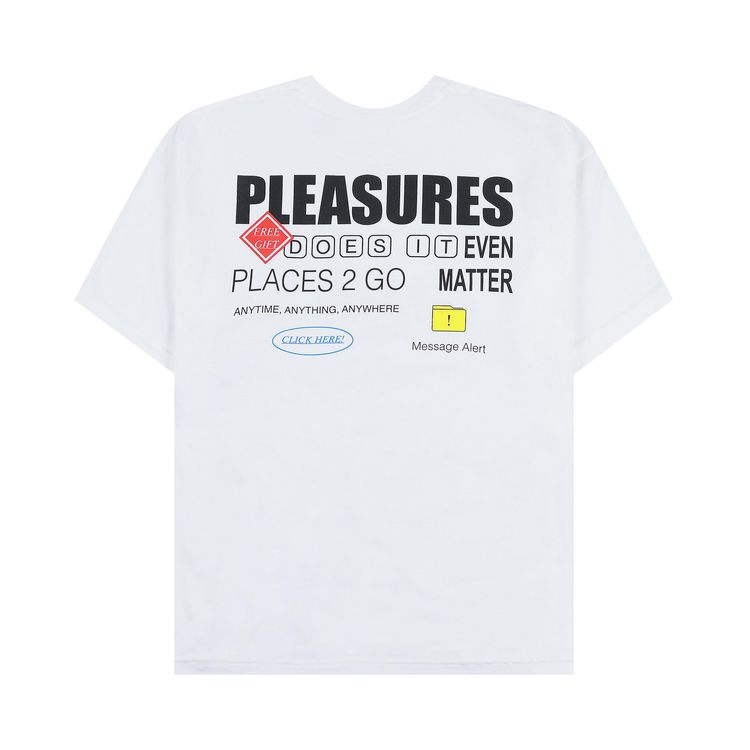 Pleasures Grass Fed T Shirt White