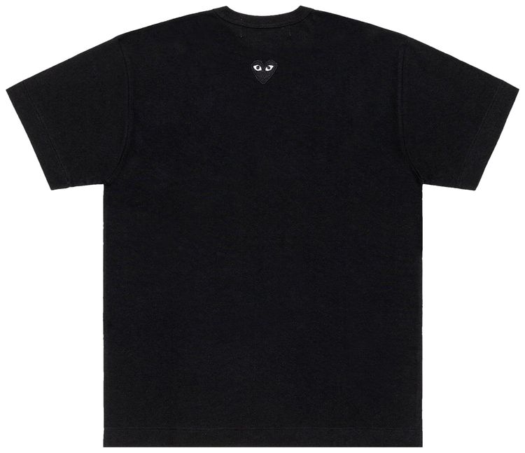 Comme des Garcons PLAY Back Emblem T Shirt Black