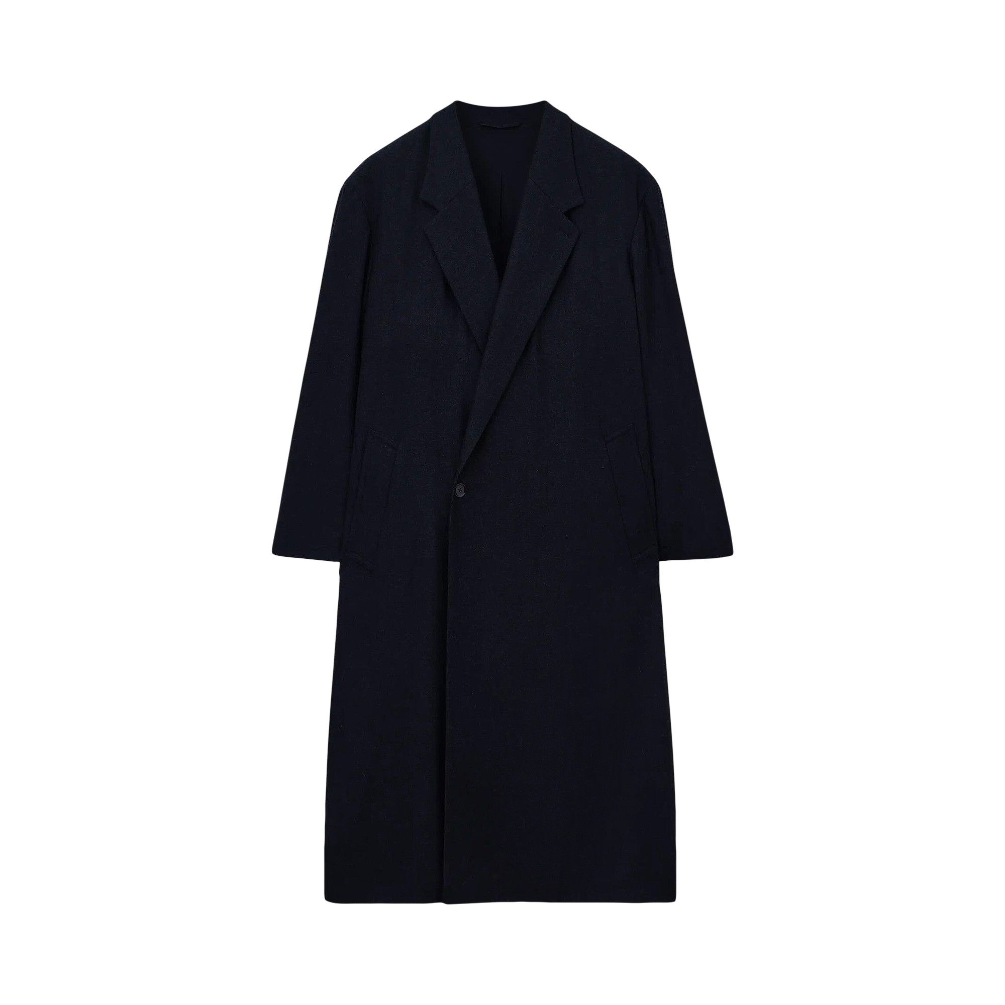 Buy Lemaire Maxi Double Breasted Coat 'Anthracite/Grey' - CO1074