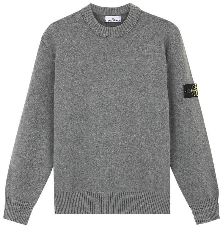 Stone Island Loose Fit Crewneck Melange Grey
