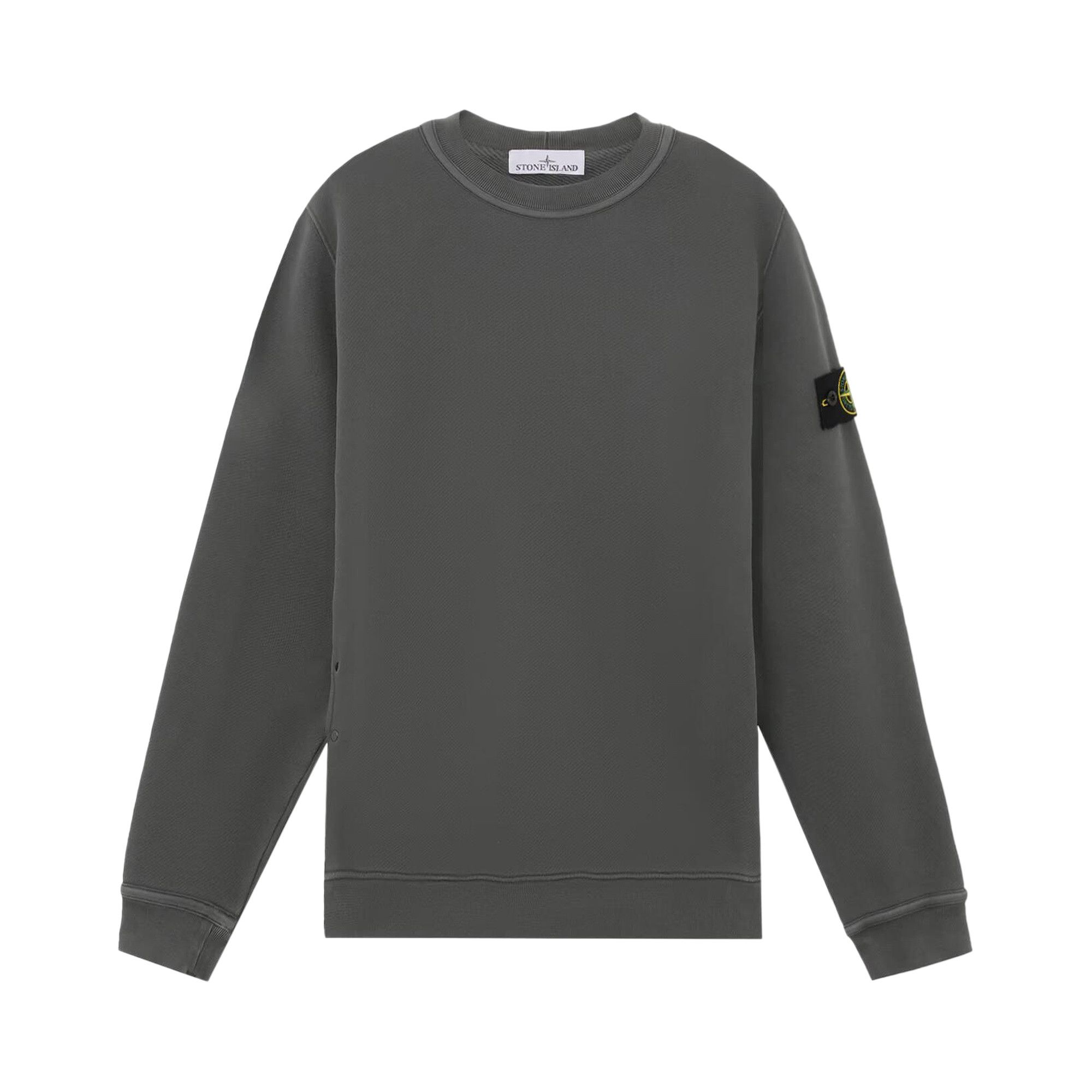 Buy Stone Island Dyed Sweatshirt Lead Grey 811561241 V0162 GOAT