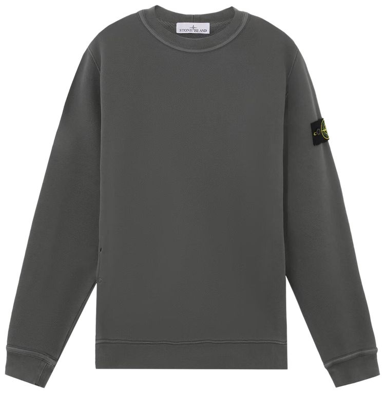Stone Island Dyed Sweatshirt Lead Grey