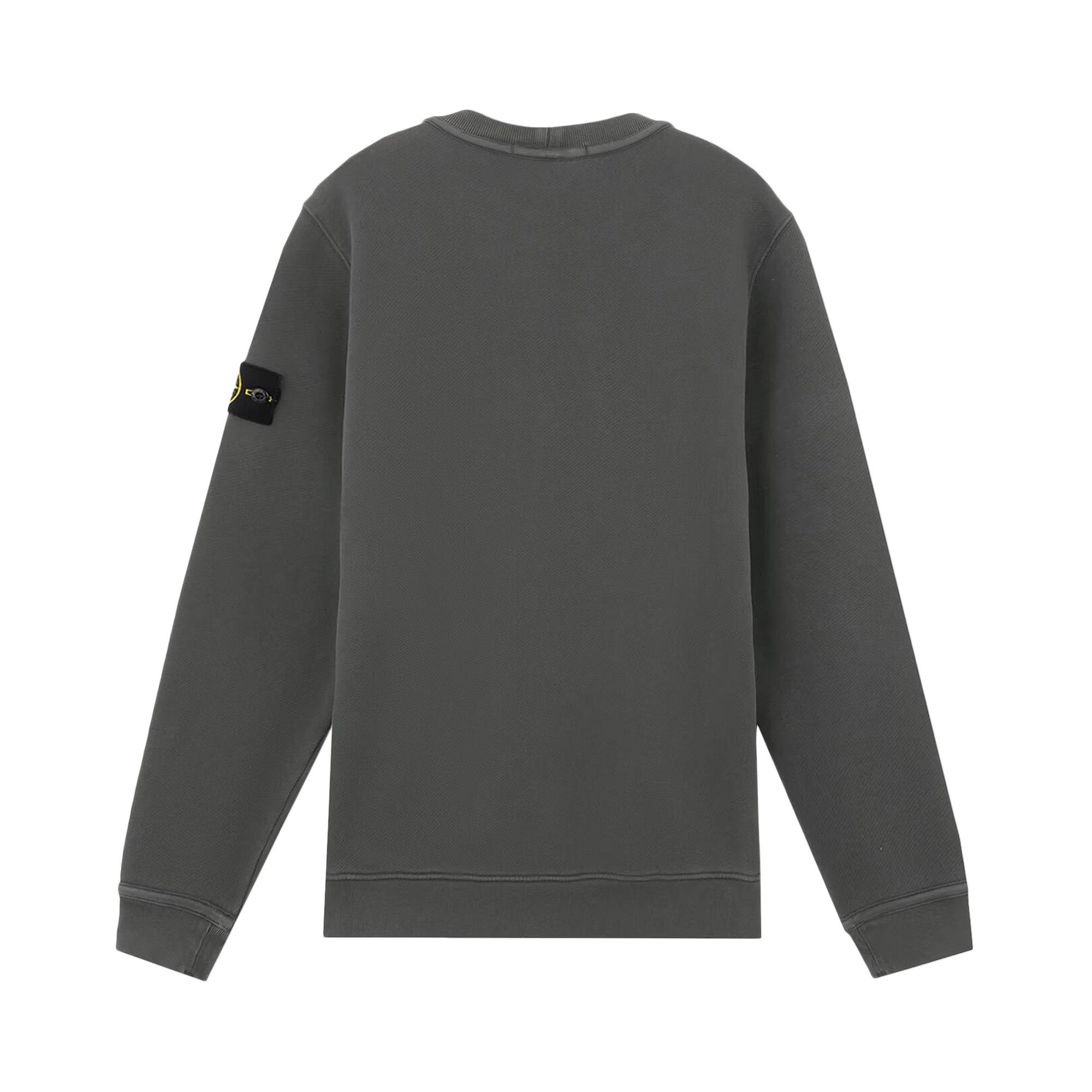 Buy Stone Island Dyed Sweatshirt Lead Grey 811561241 V0162 GOAT