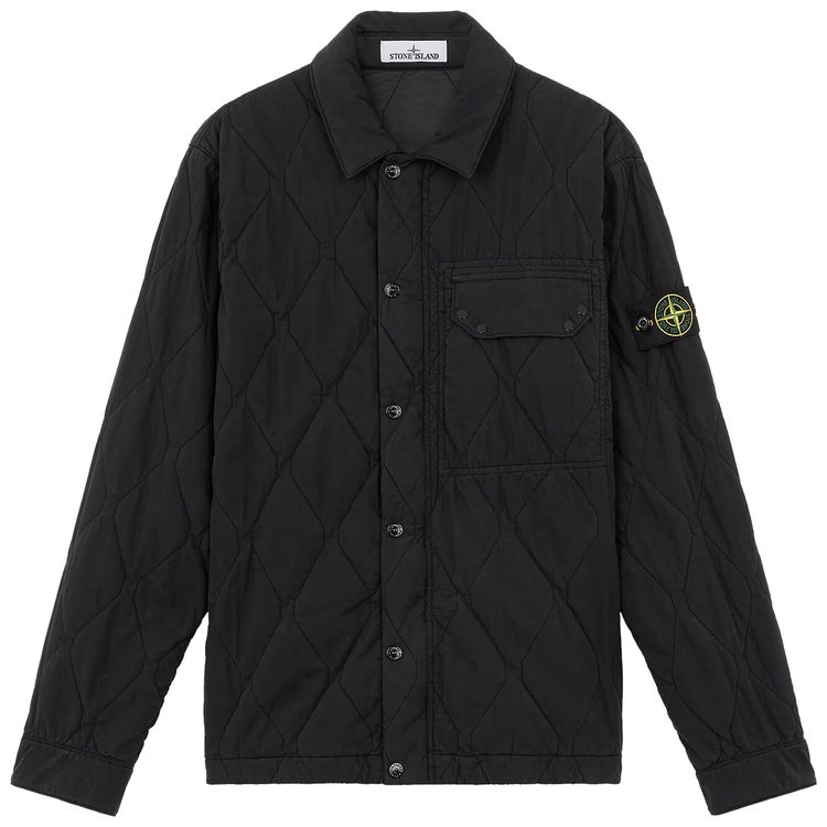 Stone Island Lightweight Quilted Nylon Jacket Black
