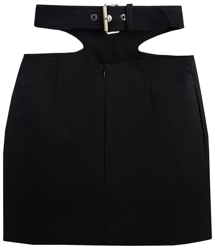Dion Lee Y Front Buckle Skirt Black