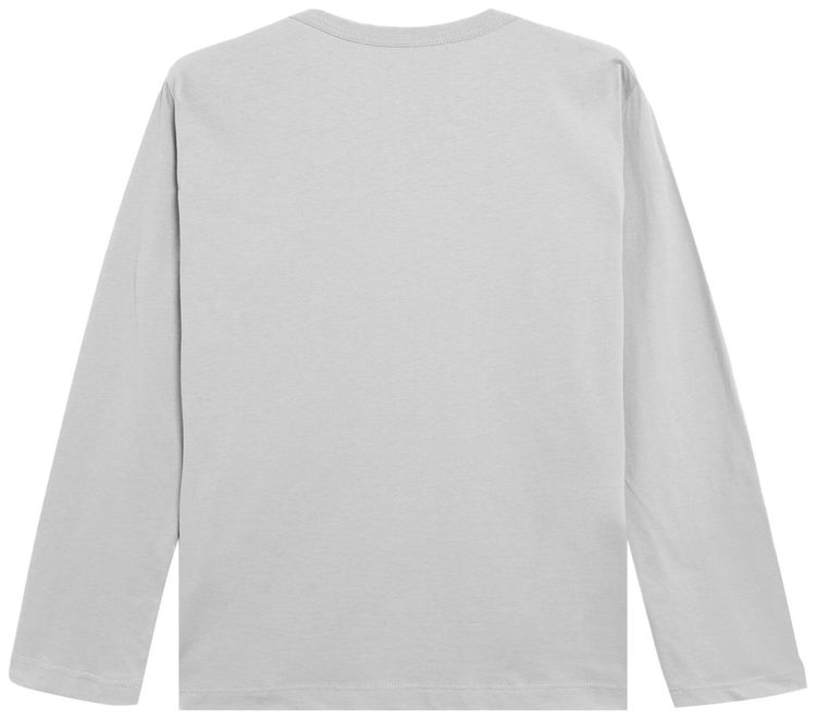 Comme des Garcons SHIRT Long Sleeve Chest Logo Tee Grey