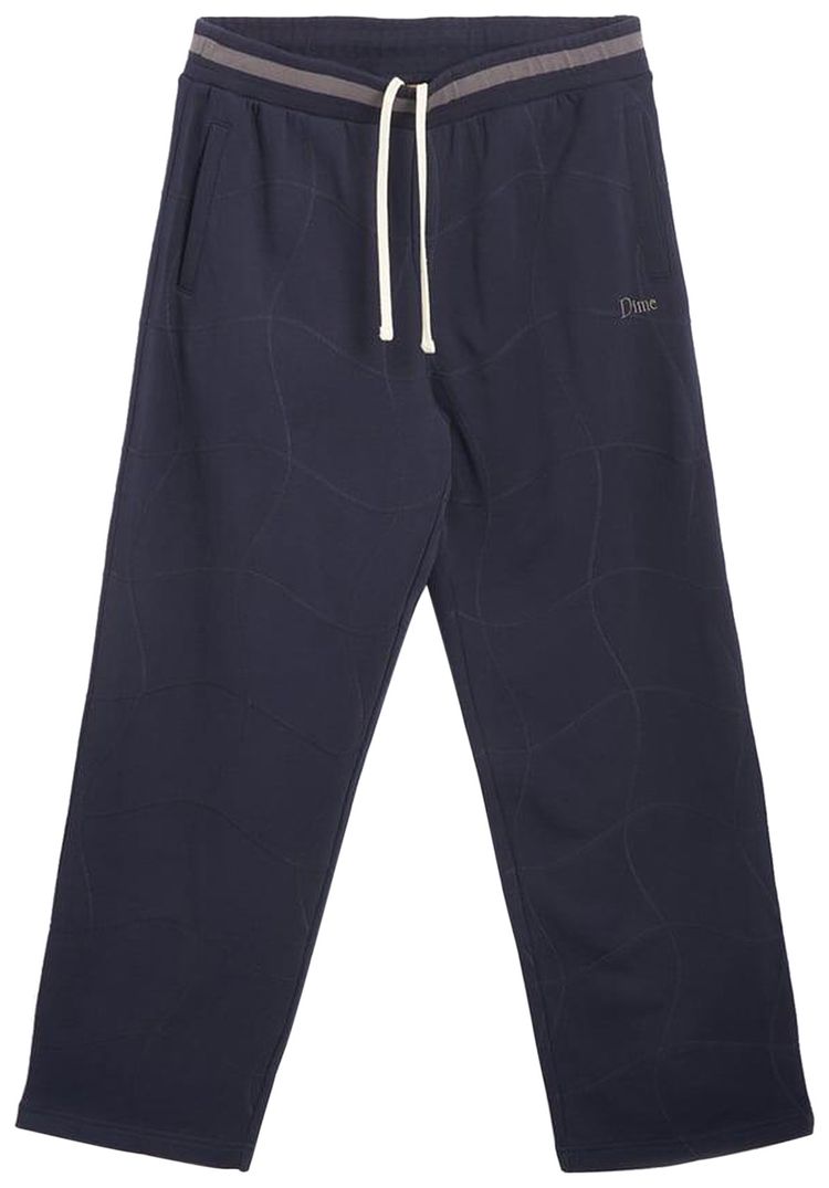 Dime Wave French Terry Pants Navy
