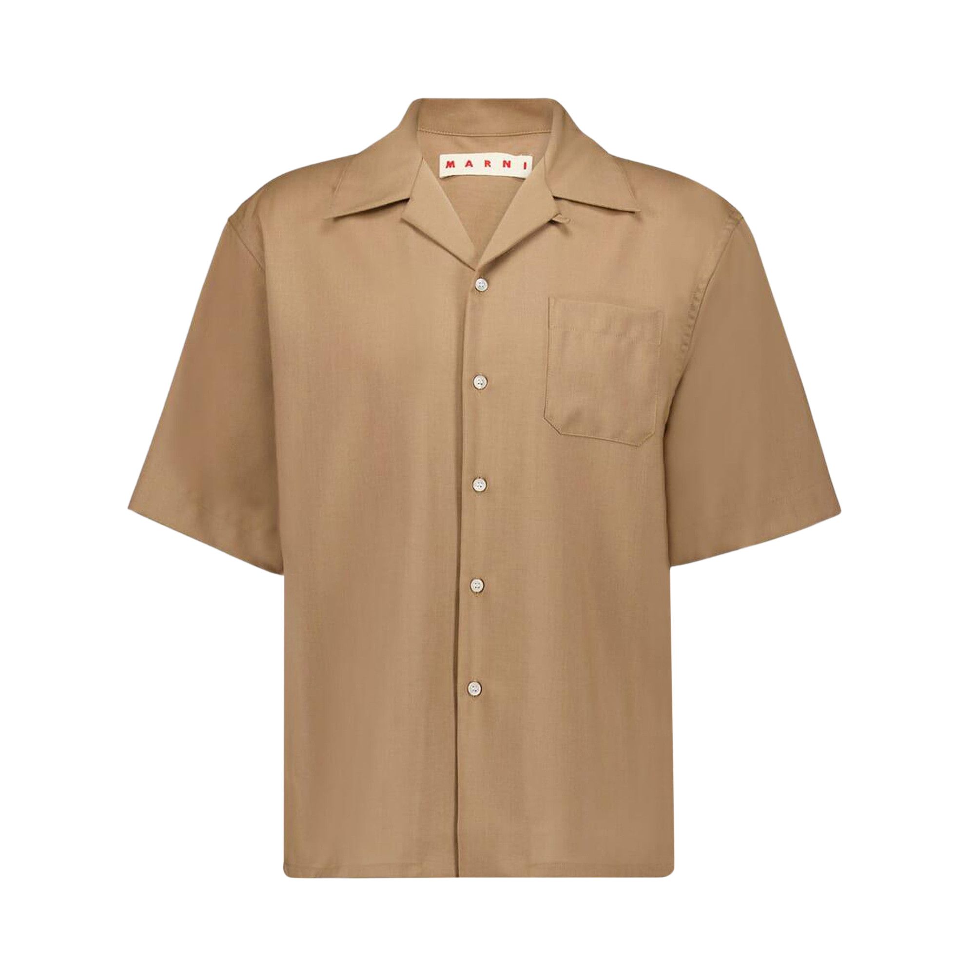 Tシャツ・カットソー MARNI FW25 'Tropical 'Wool' shirt (CUMU0310S0TW839 00W01) Buy Marni Tropical Wool Shirt 'Biscuit' - CUMU0213A5 TW839