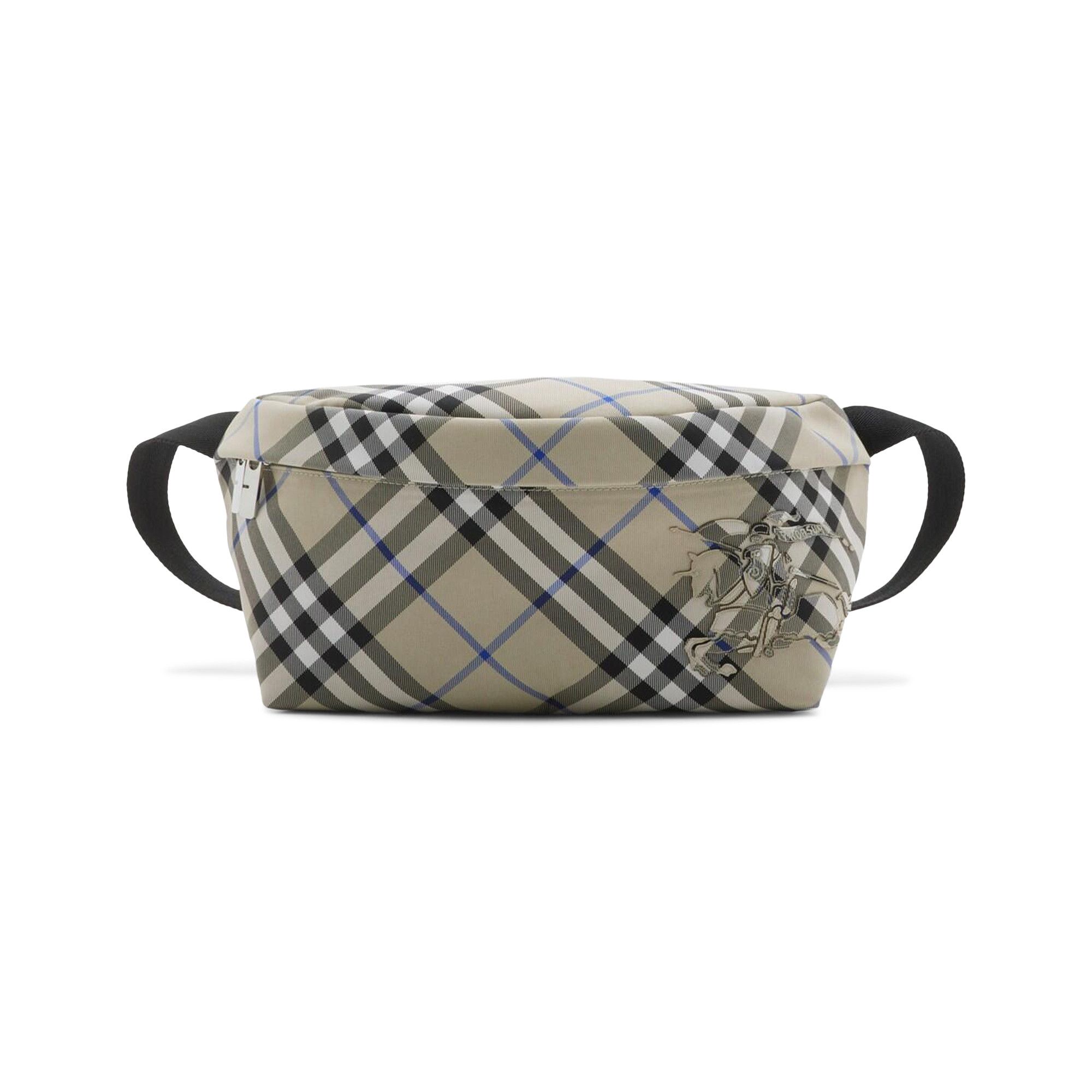 Buy Burberry Check Belt Bag 'Lichen' - 8091781 | GOAT