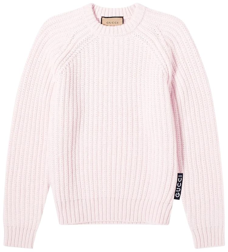 Gucci Wool Knit Sweater Baby Pink