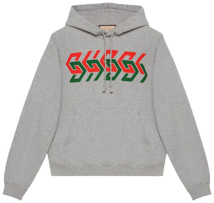 Gucci Chain Print Hoodie Medium GreyMulticolor