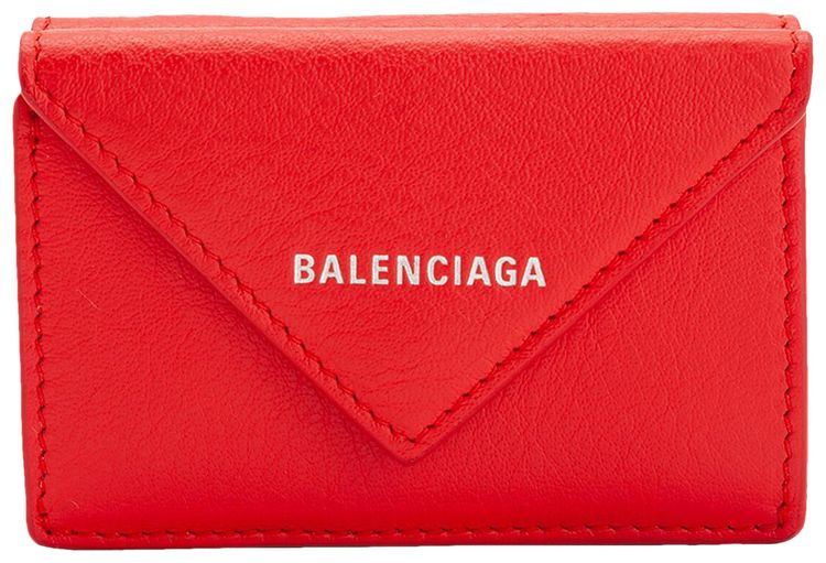 Balenciaga Papier Mini Wallet Red