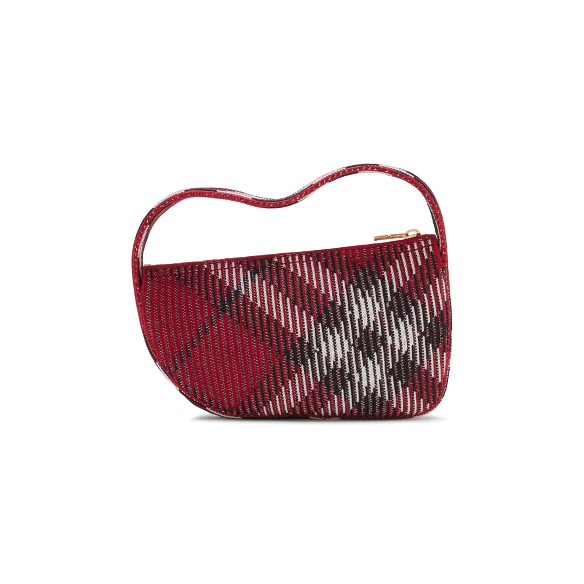 Buy Burberry Check Mini Knitted Bag 'Scarlet' - 8095376 | GOAT
