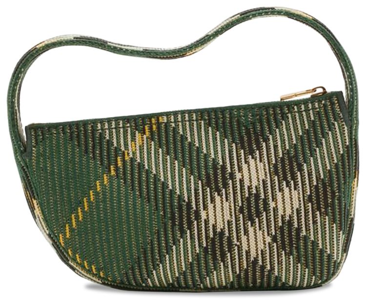 Burberry Check Mini Knitted Bag Ivy