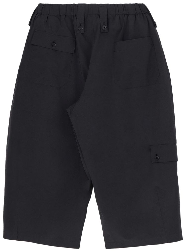 Yohji Yamamoto Pocket Detail Wide Pants Black