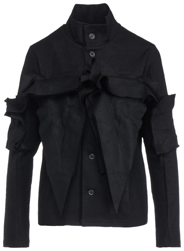 Yohji Yamamoto Box Detail Cardigan Black
