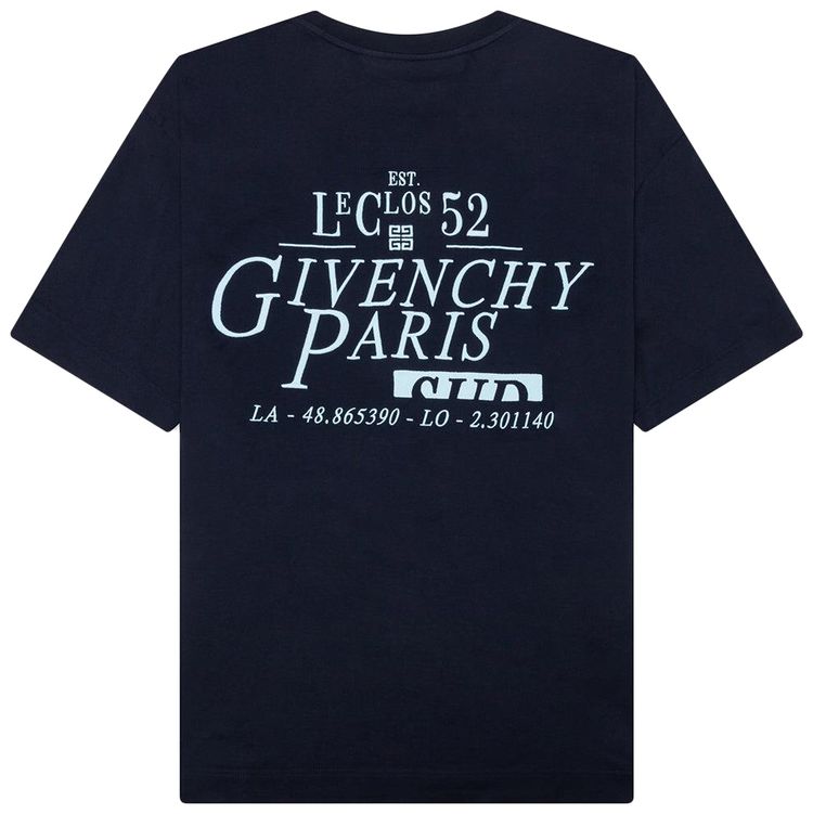 Givenchy Graphic T Shirt Navy