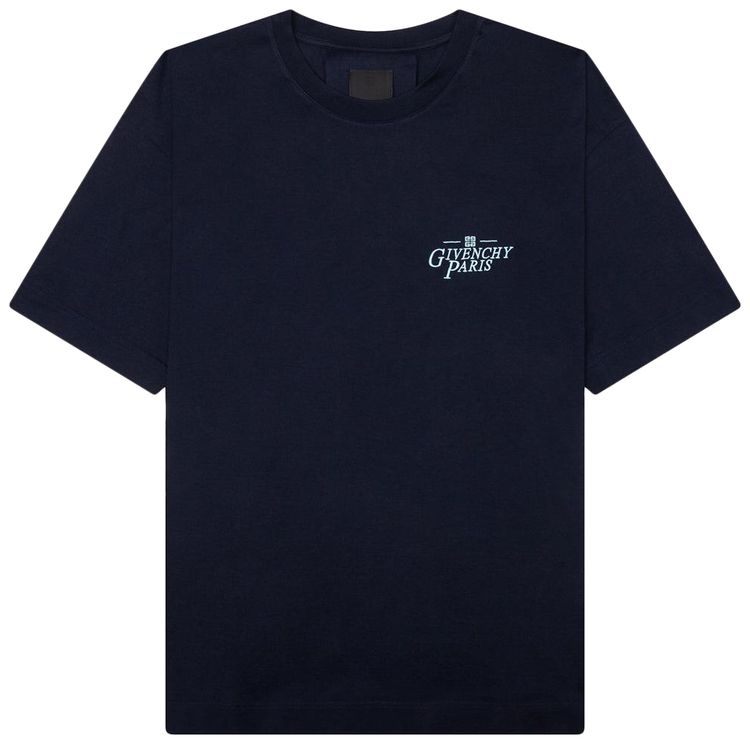 Givenchy Graphic T Shirt Navy