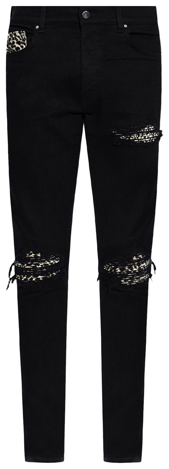Amiri Leopard MX1 Jean Black