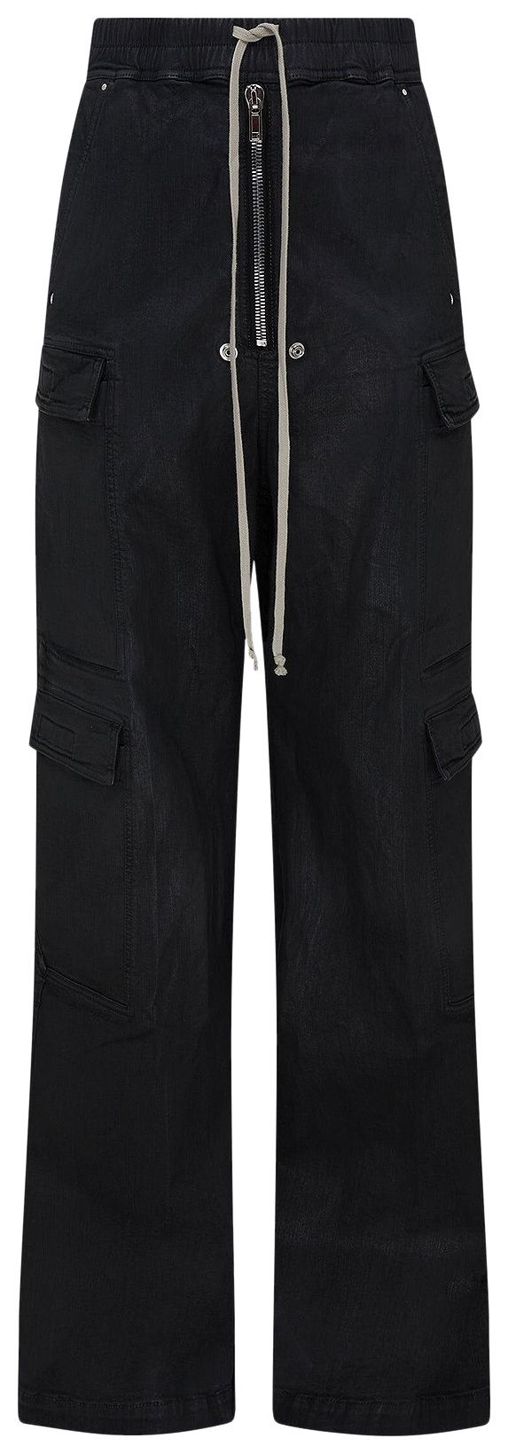 Rick Owens DRKSHDW Jumbo Bella Wide Cargo Pants Black Wax